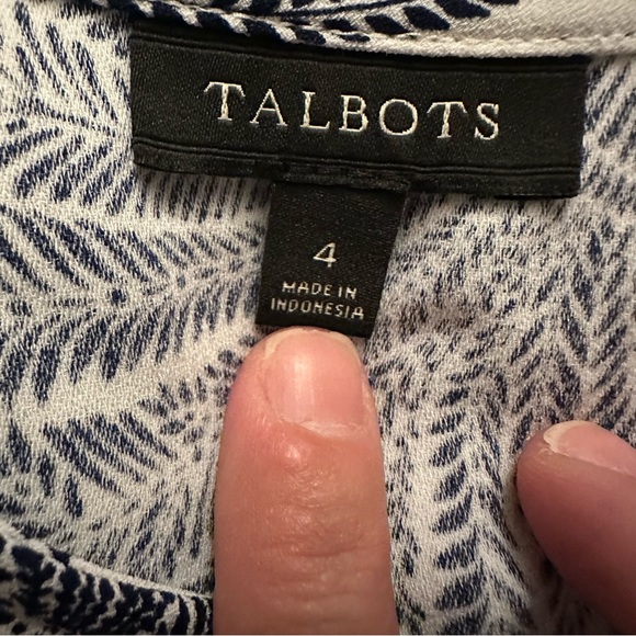 Talbots sleeveless top with tie at hem - Picture 4 of 4